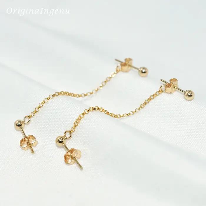 Boucles d'oreilles en or 14K rempli style vintage boho pour femmes occasions spéciales et soirées élégantes