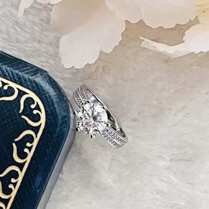 PomerceJelly-Bague en argent regardé S925 pour femme