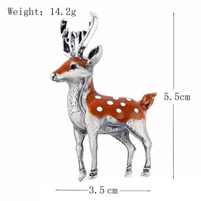 Broches en cerf Sika unisexes pour mariage et fêtes, accessoires de mode pour femmes et hommes occasions spéciales