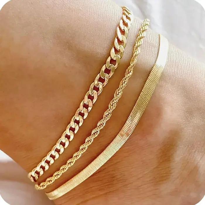 Bracelets de cheville imperméables pour femmes et filles