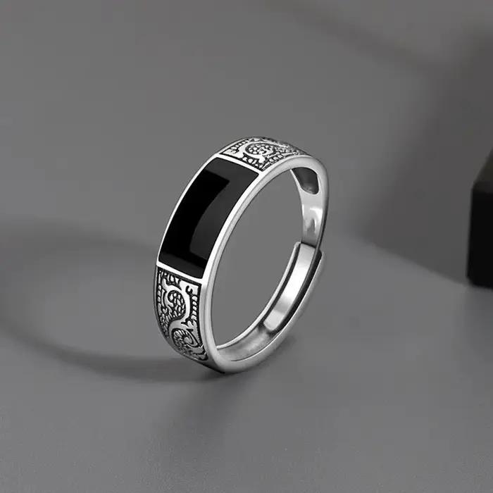 Bague Vintage en Argent Sterling 925 Style Romantique Bijoux d'Engagement pour Femme Occasions Spéciales Nouvelle Collection