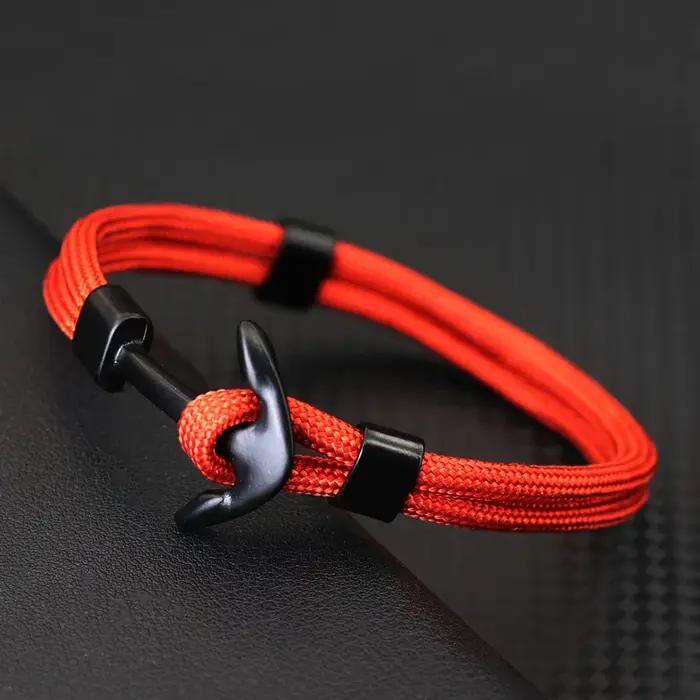 Nouveau Bracelet ancre pour hommes Camping en plein air paracorde Braslet chaîne décontractée
