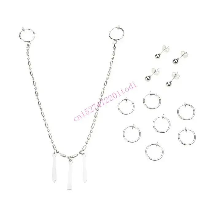 Boucles d'oreilles Miyamura Izumi uniques à mode, chaînes à lèvres, clou à lèvres, Anime Horimiya Co