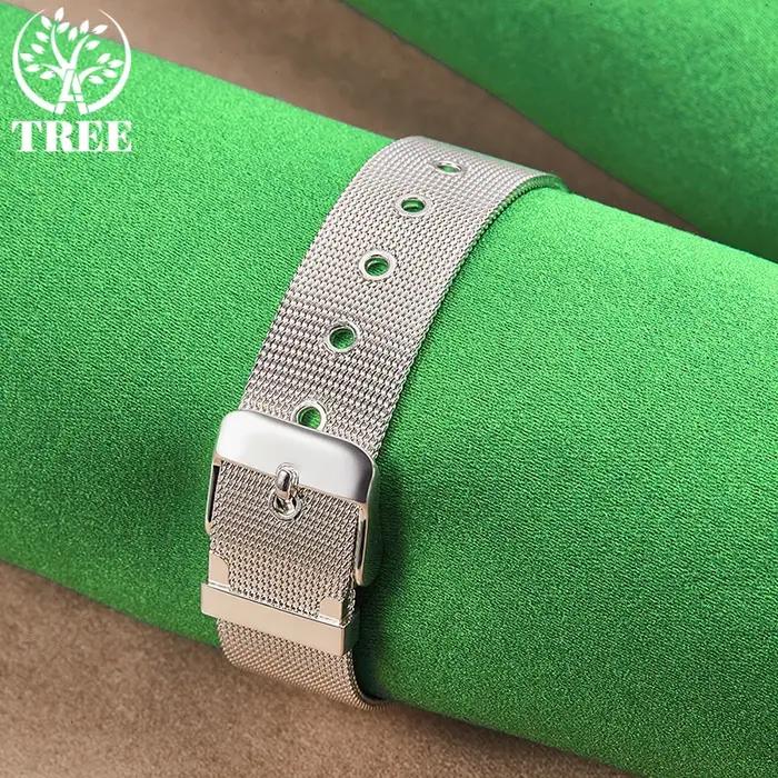 Bracelet en or 18 carats avec sangle large 14mm pour femme et homme bijoux de mode pour soirées et mariages cadeaux d'anniversaire amoureux