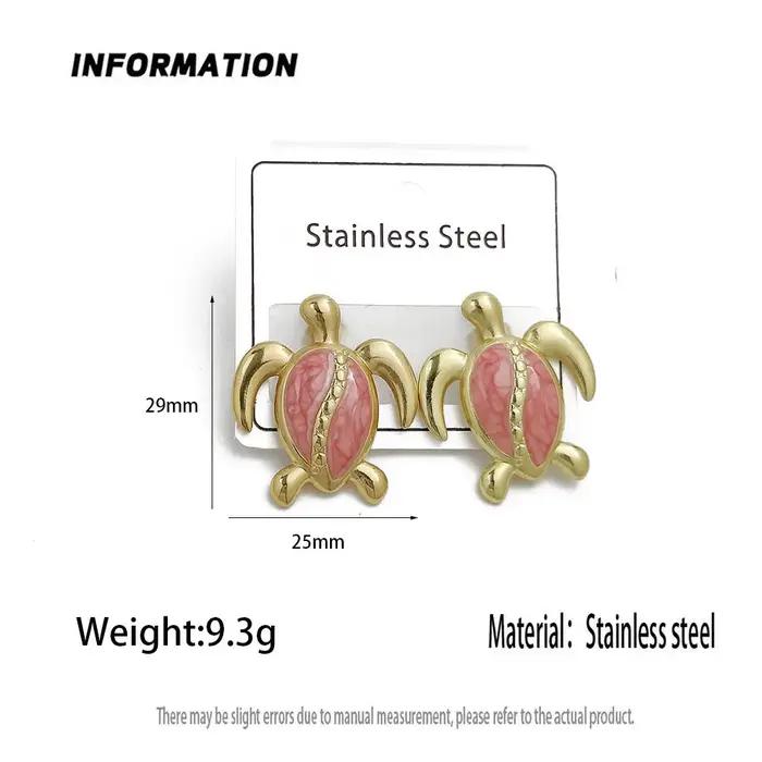 Boucles d'oreilles en forme de tortue de mer pour femmes