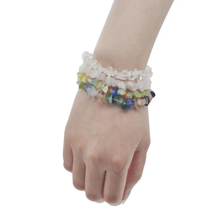 Bracelet en Labradorite pierre semi-précieuse avec fermoir de sécurité pour femmes et hommes décontracté sportif occasions spéciales bien-être
