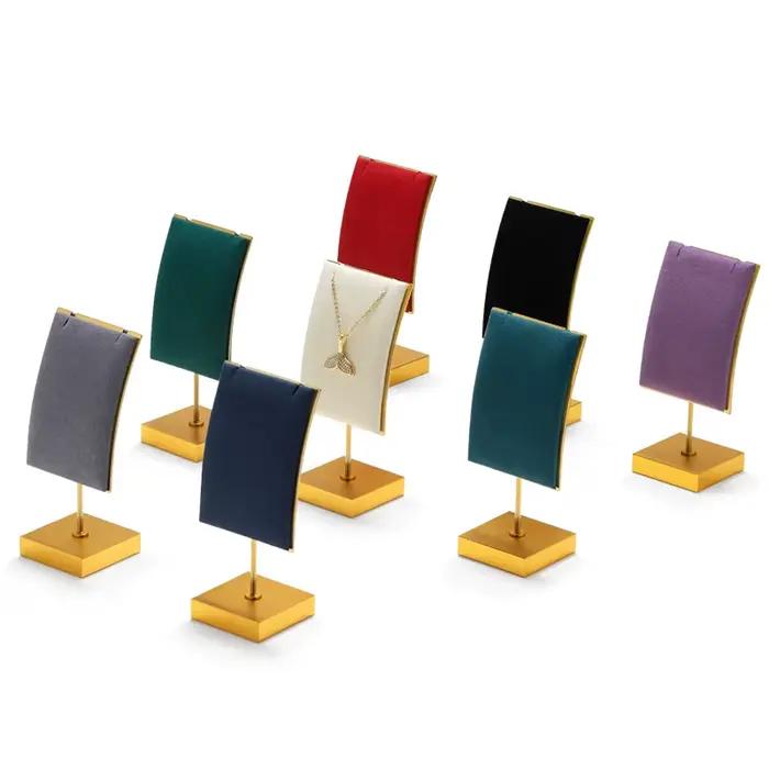Présentoir à colliers vertical créatif, support de présentation de bijoux en métal, rangement pour bijoux et ornements