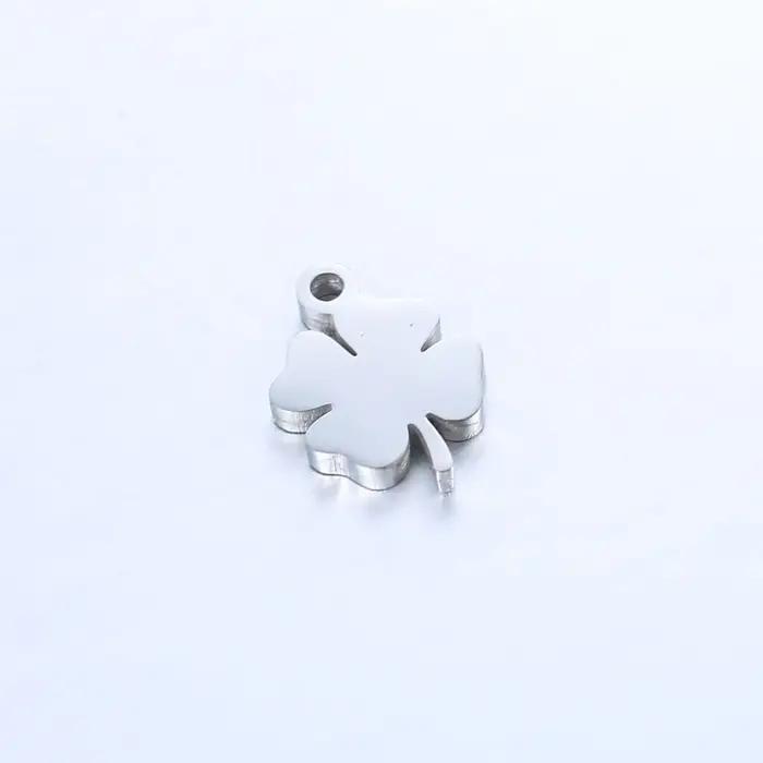 Collier porte-bonheur trèfle à quatre feuilles pour femmes, 5 pièces/lot, mode acier inoxydable, cou