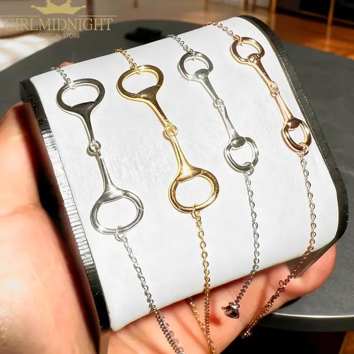 Nouveau collier en argent sterling 925 poli miroir