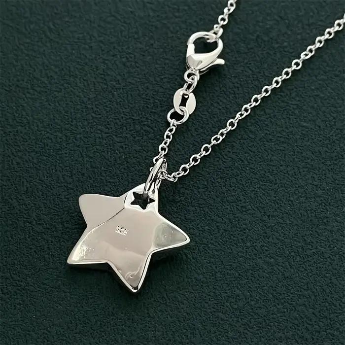 Collier pendentif étoile en argent Sterling 925