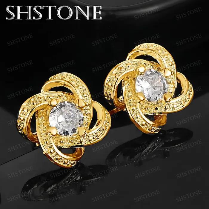 Boucles d'oreilles rondes en or 18 carats