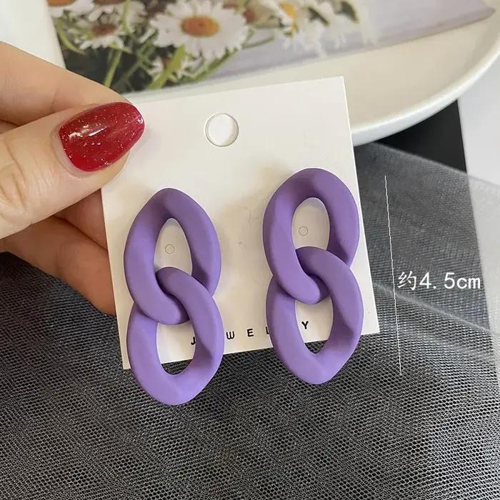 JODesign-Boucles d'oreilles pendantes longues en acrylique pour femmes