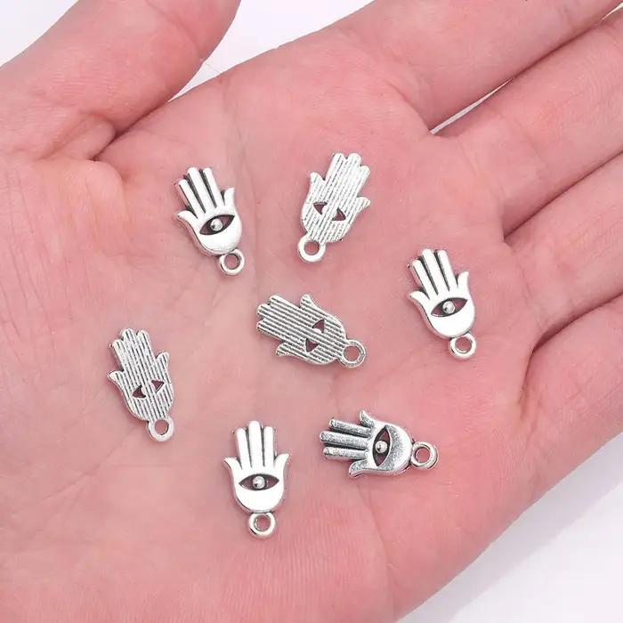 Hamsa – pendentifs à breloques antiques en argent