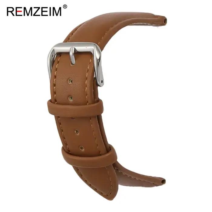Bracelet de montre en cuir PU pour hommes et femmes, 18mm, 20mm, 22mm, confortable, décontracté, de remplacement