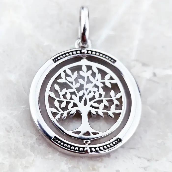 Pendentif arbre de vie en argent Sterling 925