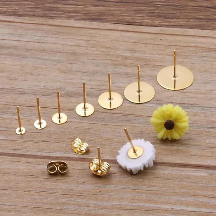 Clous de boucles d'oreilles en acier inoxydable variés pour création de bijoux DIY 100 pièces pour artisanat et bijouterie occasions spéciales