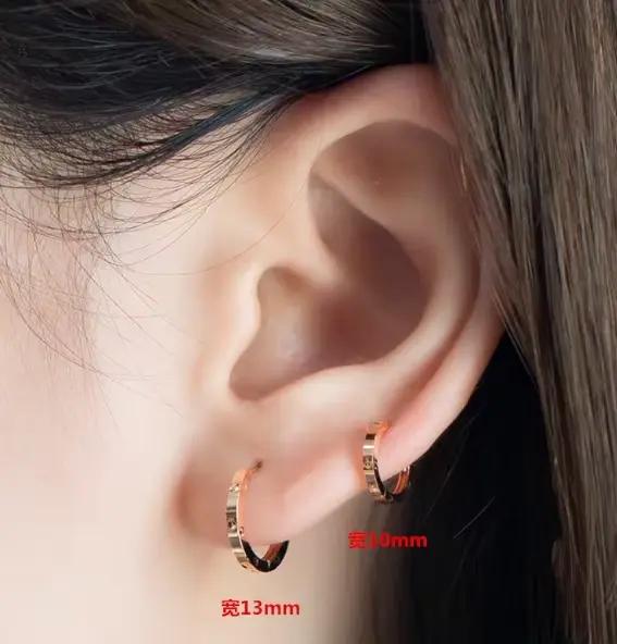 Boucles d'oreilles en or véritable 18 carats au750