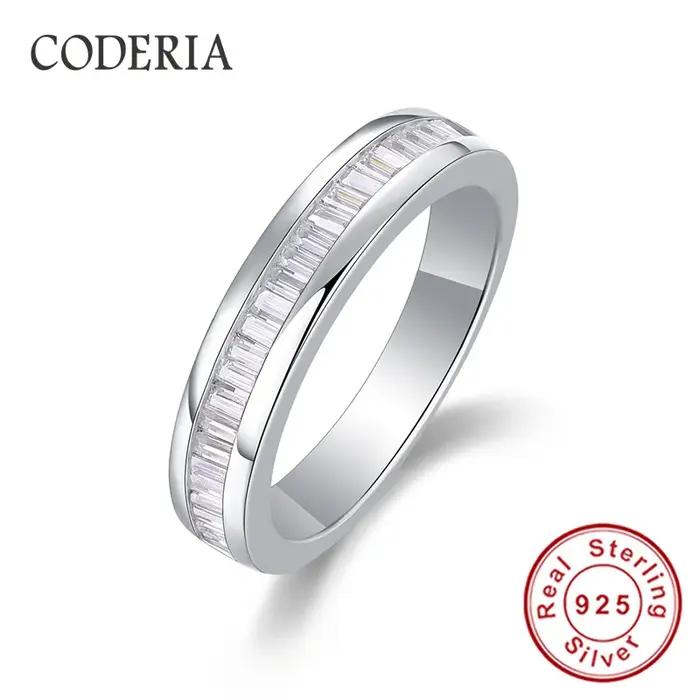 Bague en argent sterling 925 sertie de moissanite couleur D pour femmes, élégante et certifiée Gra pour occasions spéciales et cadeaux de prestige