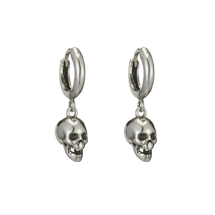 REETI 925 boucles d'oreilles en argent Sterling crâne goutte boucle d'oreille créative chaude Sexy bijoux pour les femmes cadeau personnalisé