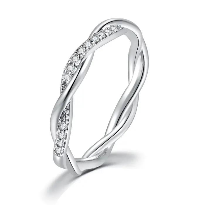 Bagues De Promesse De tempérament Pour femmes, mariage, Bague De fiançailles, Document En argent, Ca