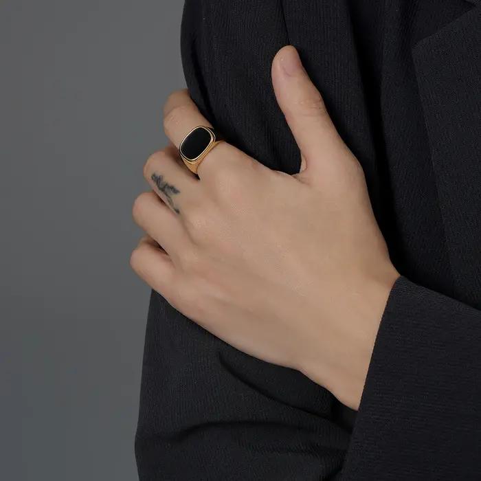 VQYSKO – chevalière en or pour hommes et femmes