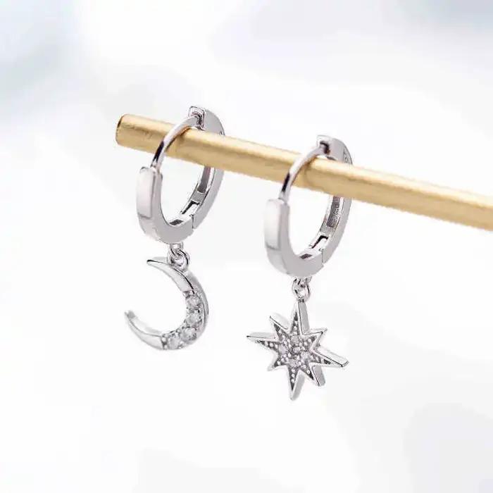Boucles d'oreilles simples en Zircon pour femmes