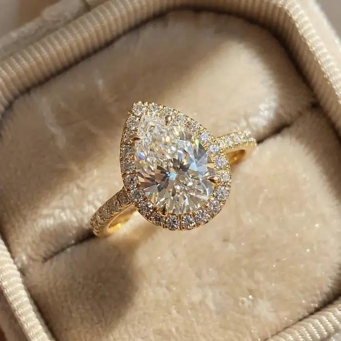 Bague en argent Sterling 925 en Zircon pour femmes