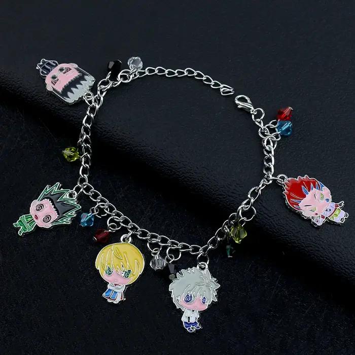 Bracelet à breloques métalliques Anime Hunter avec figurines GON