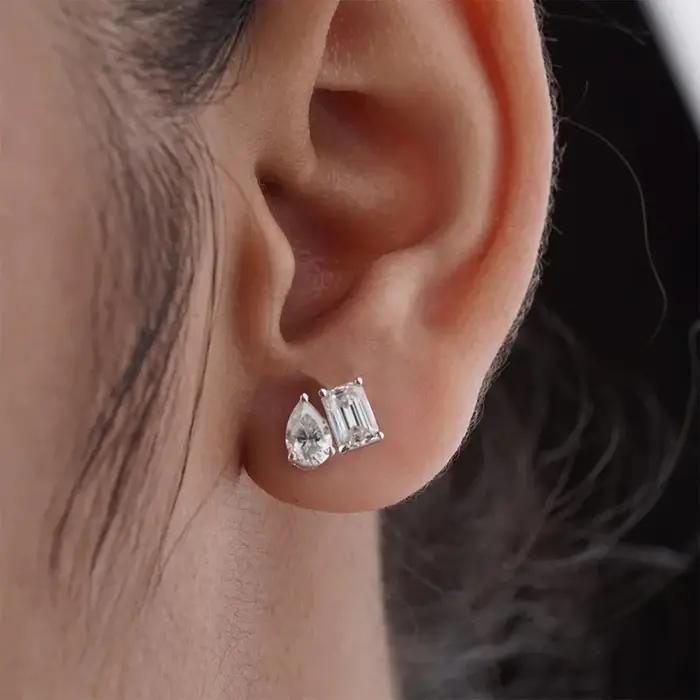 Rrjzz Boucles d'oreilles clous pour femme