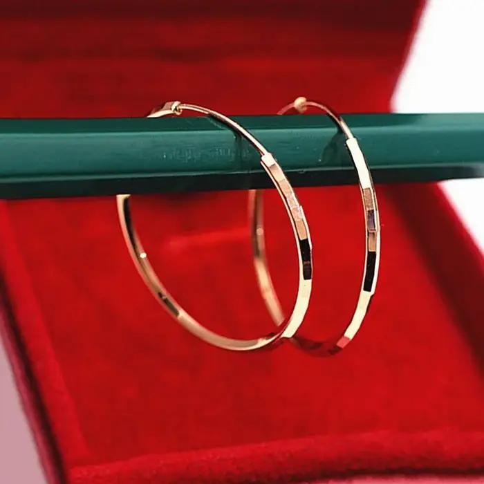 Boucles d'oreilles plaquées or rose 14 carats pour femmes
