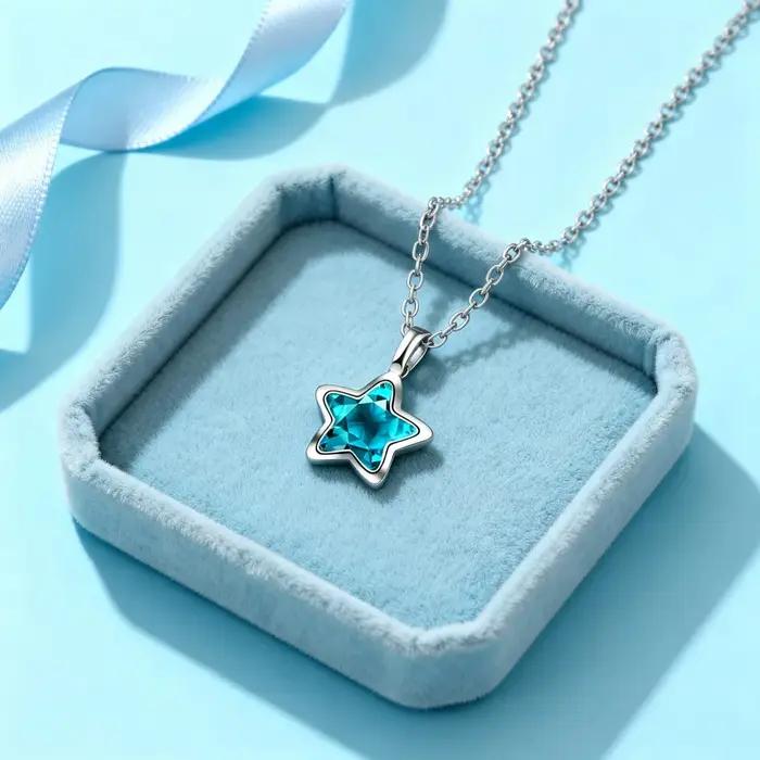 Collier étoile en argent Sterling 925 pour femmes