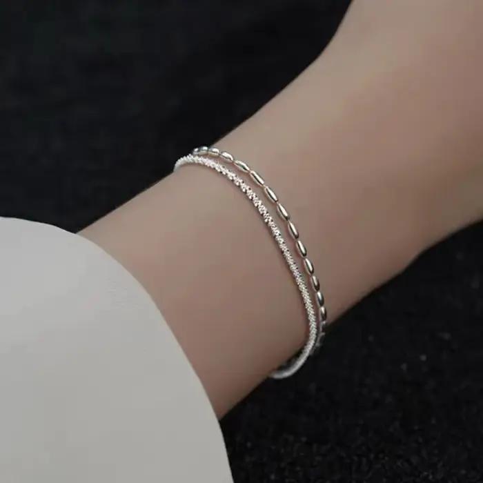 Bracelets ciel étoilé scintillant en argent Sterling 925 pour femmes et filles