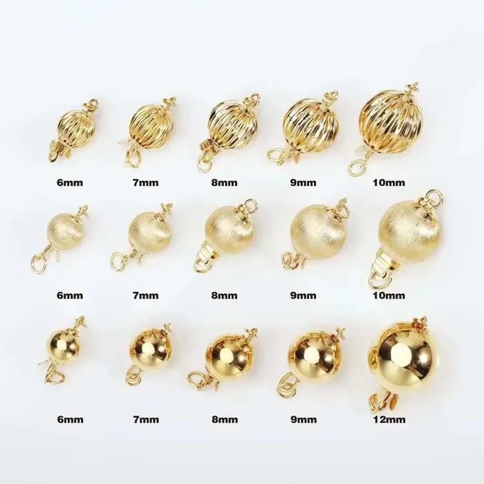 Collier de perles Sinya de haute qualité en promotion, fermoir connecteur en or pur 14k 18k (Au750 Au585), accessoires de bijouterie fine DIY