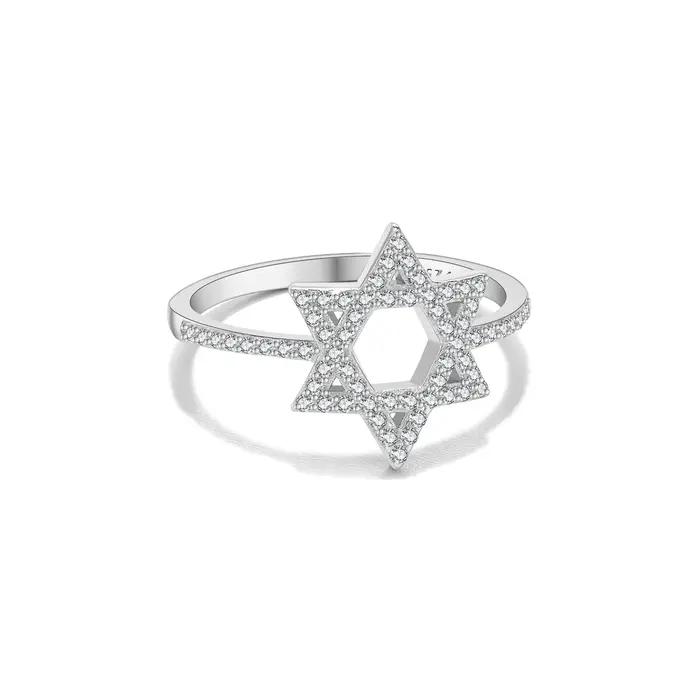 Bague en argent sterling 925 sertie de zircon éblouissant élégante pour femmes occasions spéciales anniversaire soirée fête quotidienne