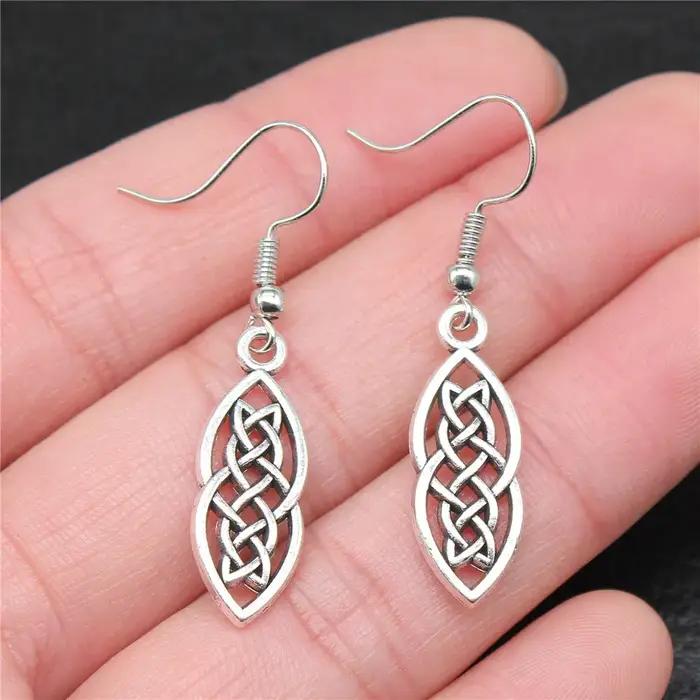 Boucle d'oreille hexagramme celtique talisman pour femmes et hommes bijoux personnalisables artisanat traditionnel occasions spéciales