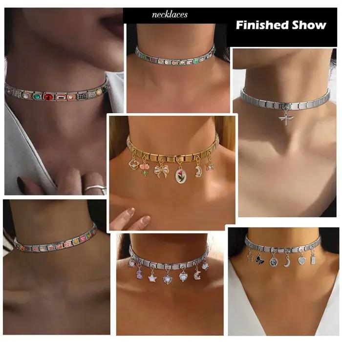 Bracelet à breloques en acier inoxydable
