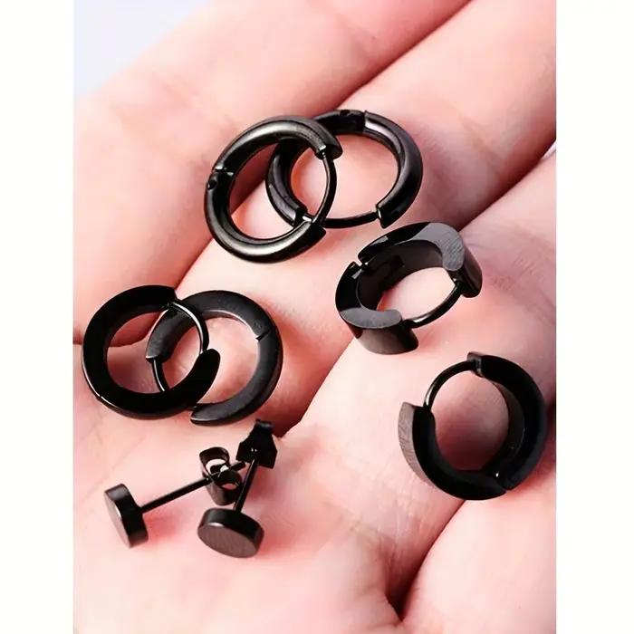 Ensemble de boucles d'oreilles élégants pour hommes