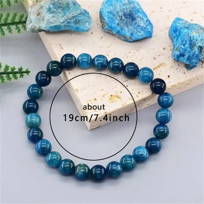 Bracelet en perles de pierre naturelle exquise pour femmes et hommes