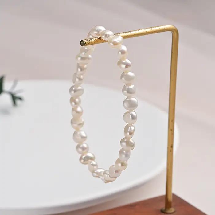 Bracelet en perles d'eau douce naturelles baroques