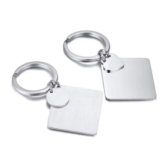 Porte-clés personnalisé en acier inoxydable, calendrier personnalisé, gravure de date spéciale, breloque pour les travailleurs de mariage d'anniversaire, cadeau porte-clés