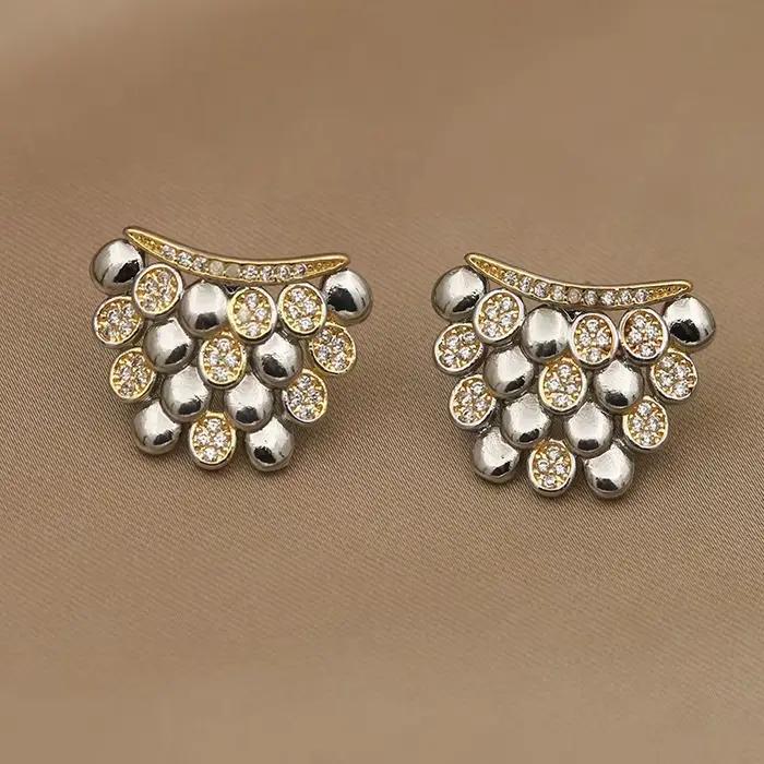 Boucles d'oreilles en perles de cristal pour femmes, Design classique, luxe, marque de mode, bijoux délicats en zircone, goutte d'eau