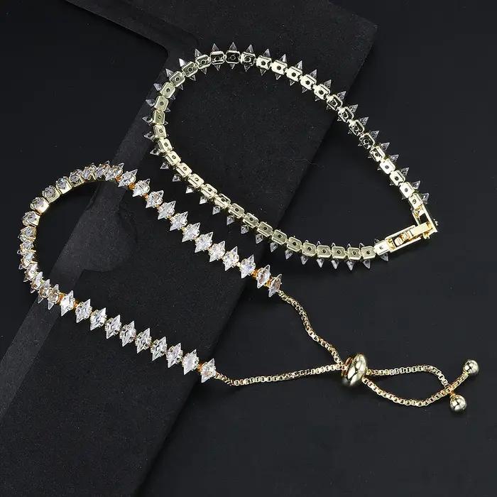 Bracelet de Tennis délicat de luxe pour femmes