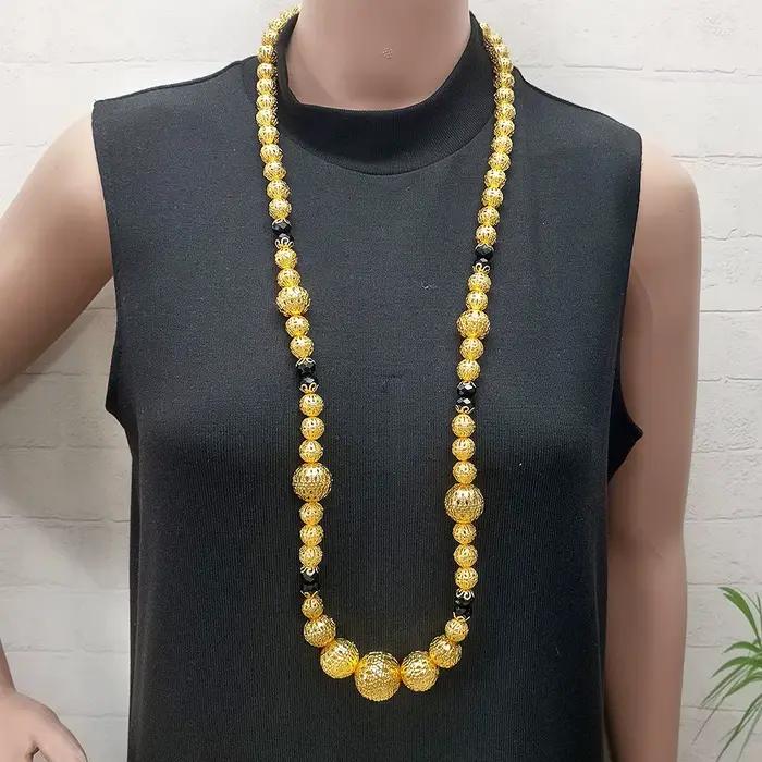 Ensemble de bijoux couleur or Dubai 2024