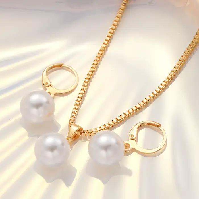 Ensemble de bijoux en perles pour femmes
