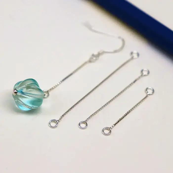 1 paire de boucles d'oreilles en argent Sterling 925