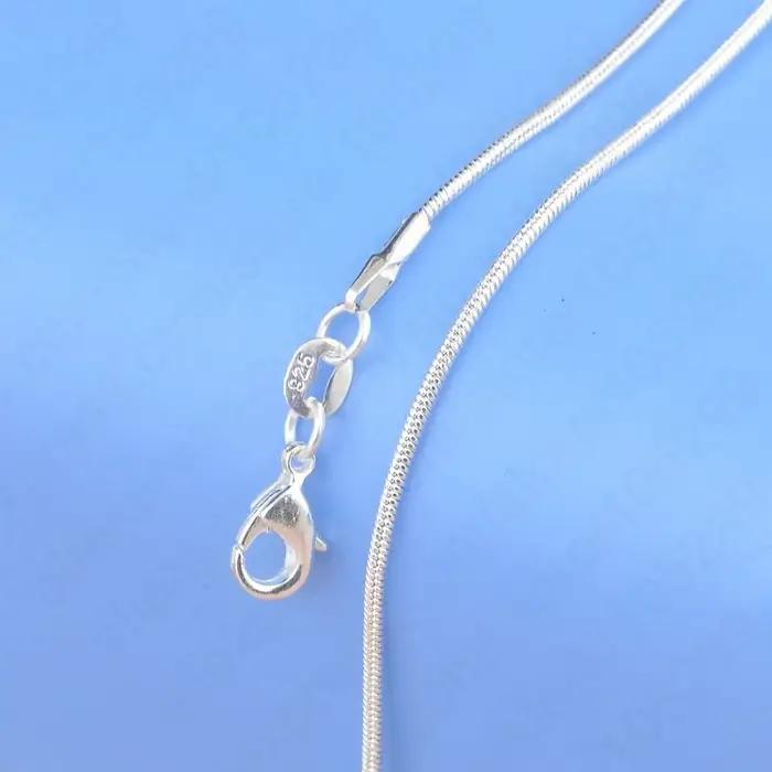 Collier en argent regardé 100% avec fermoirs en ster corrigé pour homme et femme, pendentif, 925 aut