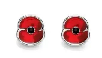 Boucles d'oreilles à tige de coquelicot rouge pour femmes, bijoux commémoratifs de fleurs vintage, g