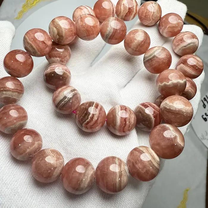 Prestyle – Bracelet en Rhodochrosite naturelle argentine AAAA