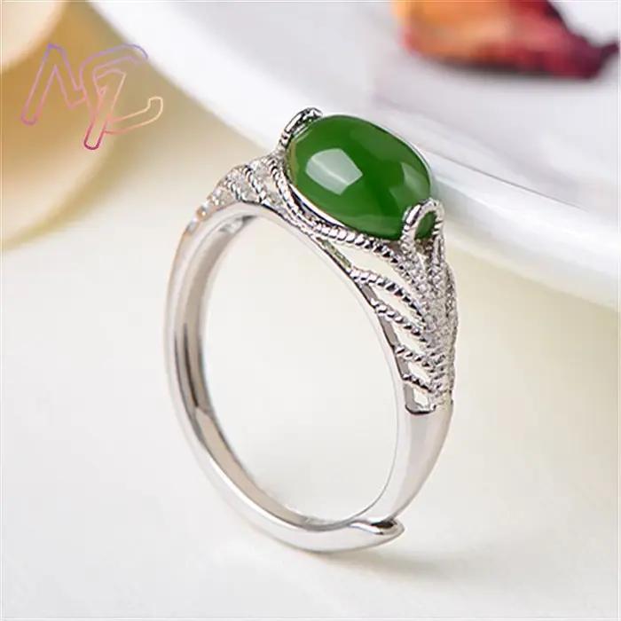Bagues en Jade naturel vert
