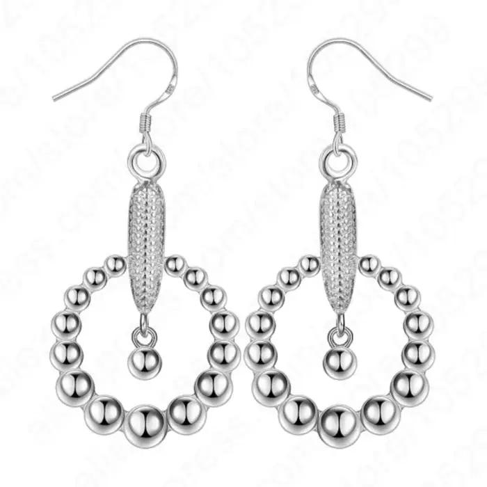 Boucles d'oreilles pendantes élégantes en argent sterling 925, style européen, vente chaude, prix de